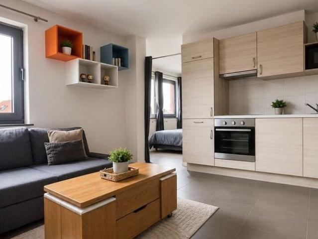 Appartement te huur in Tournai voor € 580 met 1 slaapkamer