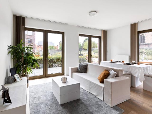 Gelijkvloers appartement te huur in Wetteren met 2 slaapkamers