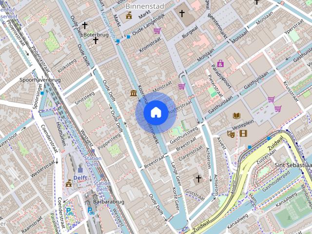 Appartement te huur: Koornmarkt 16 2611 EE Delft