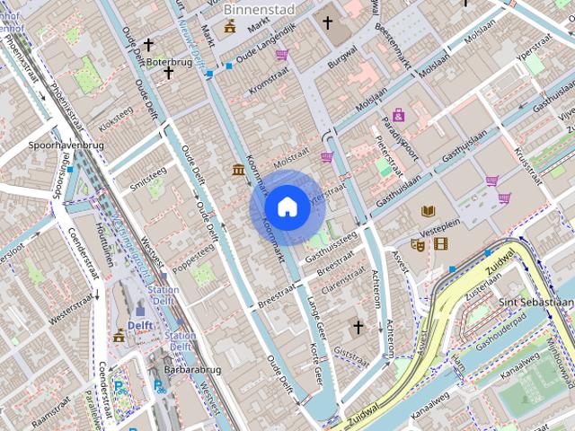 Appartement te huur: Koornmarkt 16 H 2611 EE Delft