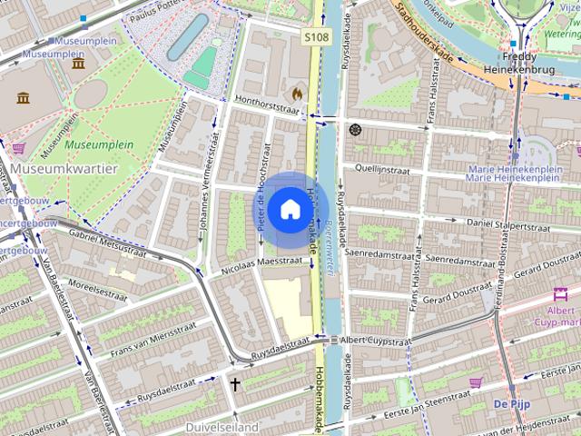 Appartement te huur: Pieter de Hoochstraat 17 D 1071 ED Amsterdam