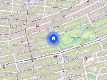 Appartement te huur: Sarphatipark 10 2 1072 PA Amsterdam
