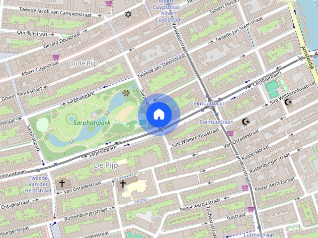 Appartement te huur: Sarphatipark 133 2 1073 CX Amsterdam