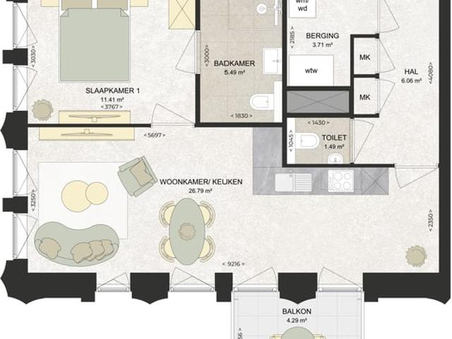 Appartement te huur