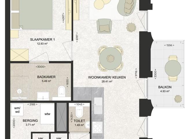 Appartement te huur