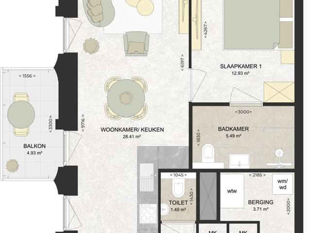 Appartement te huur