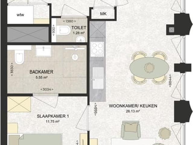 Appartement te huur