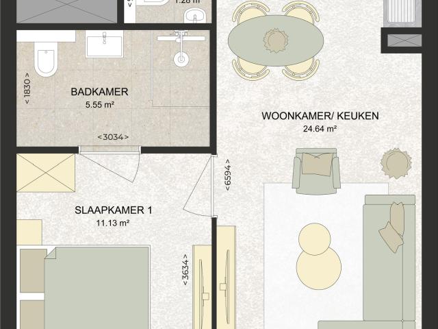 Appartement te huur