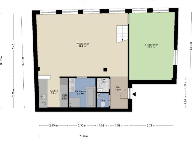 Appartement te huur