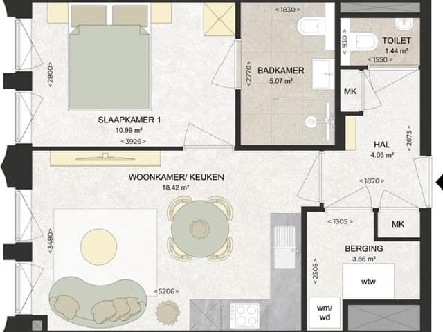 apartment for rent in Kennedylaan 314 2035TR Haarlem Romolenpolder oost Haarlem