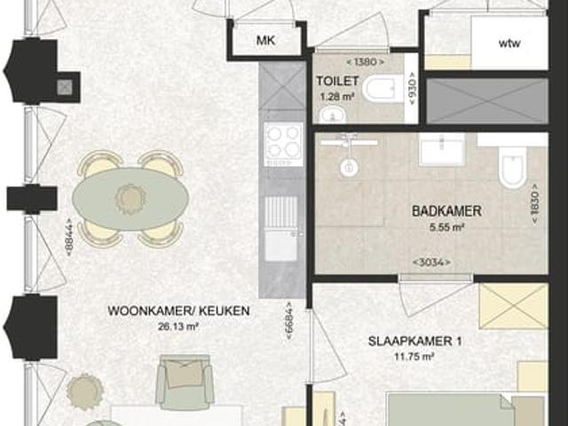 apartment for rent in Kennedylaan 348 2035TR Haarlem Romolenpolder oost Haarlem