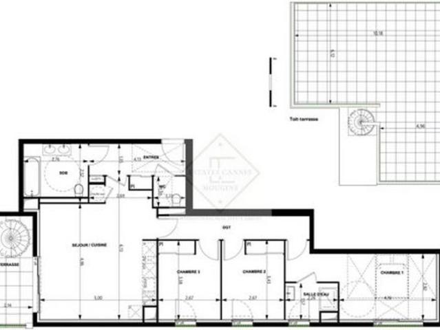Adresse exclusive Appartement dernier étage avec