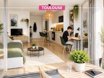 Appartement Toulouse 1 pièce JARDINS ÉLIA ? PROCHE PARCS