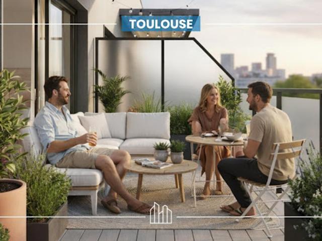 Appartement Toulouse 3 pièces CLOS CERISE PROX COMMERCES