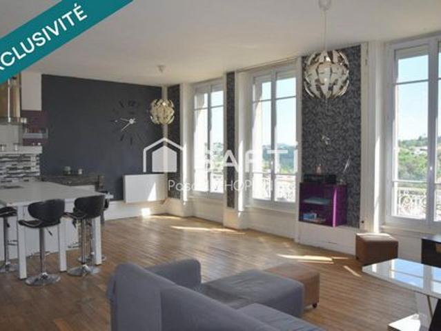 Appartement traversant avec cachet à proximité de toutes les commodités