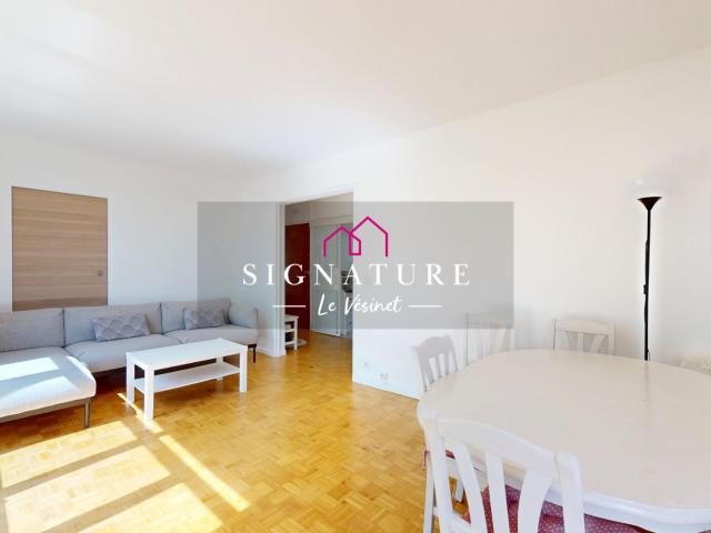 Appartement traversant et lumineux de 83m2 Dernier étage avec terrasse, Montesson