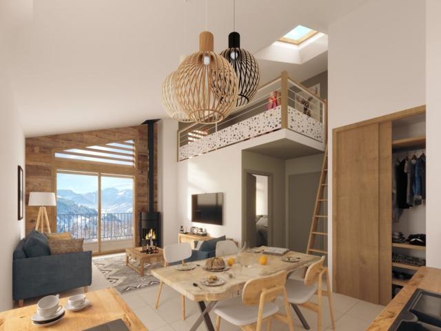 Appartement triplex orientation sud Les Chalets d'Hauteluc. 131m² Hauteluce Les Saisies