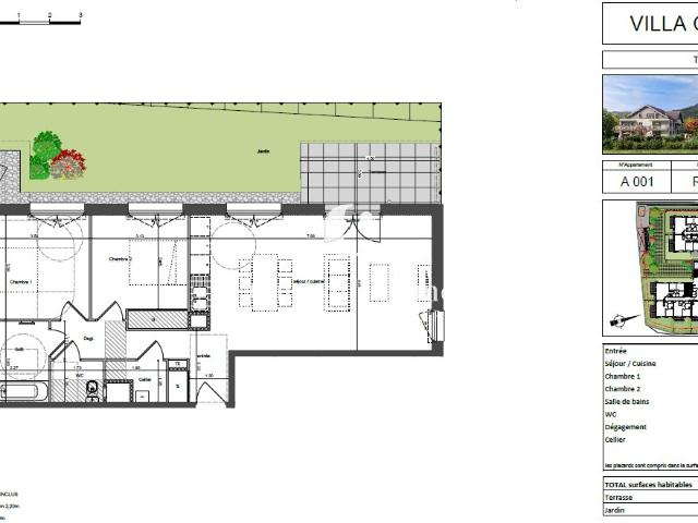 Appartement type 2 à THYEZ