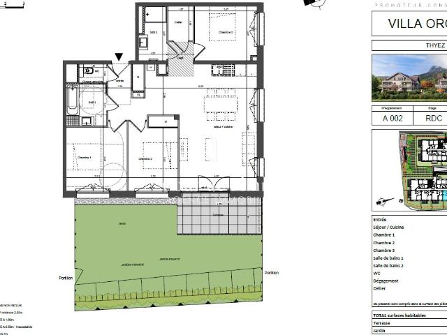 Appartement type 4 à THYEZ