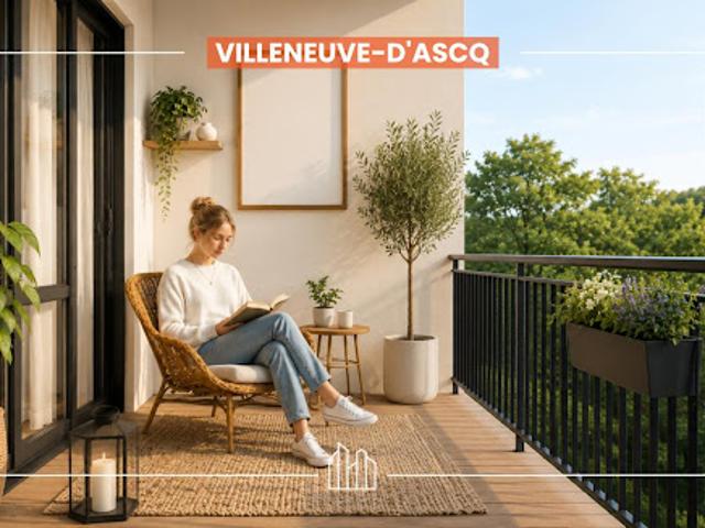 Appartement Villeneuve d'Ascq 1 pièce RÉSIDENCE AURÉLIE PROX TRANSPORTS