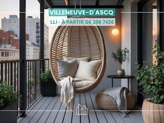 Appartement Villeneuve d'Ascq 4 pièces RÉSIDENCE ELISE PROX MAIRIE