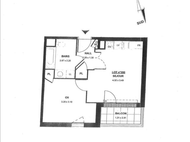 APPARTEMENT VILLEURBANNE IMMEUBLE RECENT 2 pièce s 36.71 m2