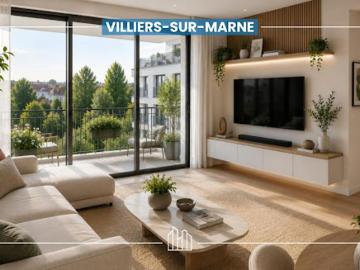 Appartement Villiers sur Marne 3 pièces RÉSIDENCE ELORA PROX CENTRE VILLE