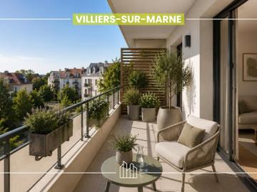 Appartement Villiers sur Marne 2 pièces RÉSIDENCE GAUSSON PROX SQUARE