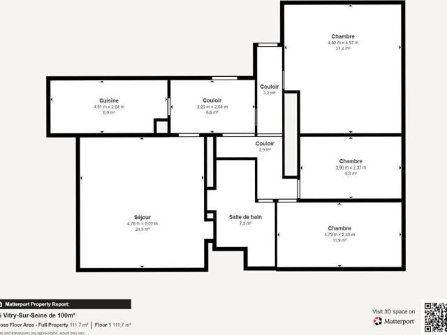 Appartement Vitry Sur Seine 5 pièces 100m2