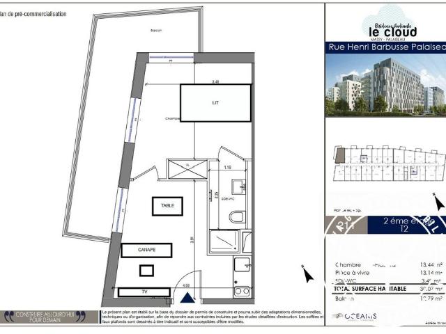 Appartement à louer, 2 pièces Palaiseau 91120