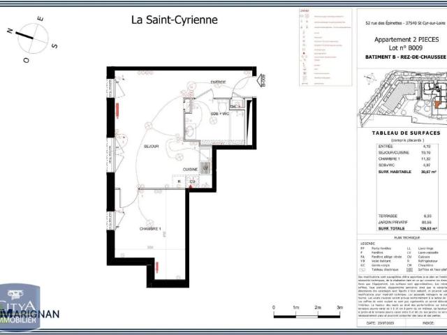 Appartement à louer 2 pièces 39.67m²