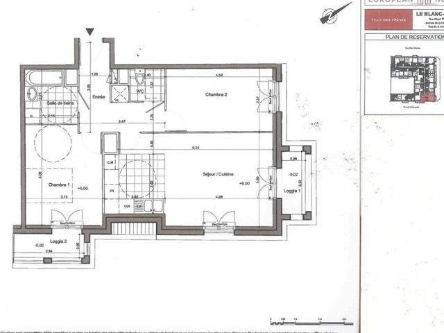 Appartement à louer 3 pièces • Le Blanc Mesnil