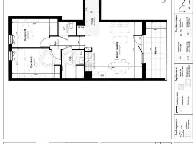 Appartement à louer 3 pièces 66.64m²