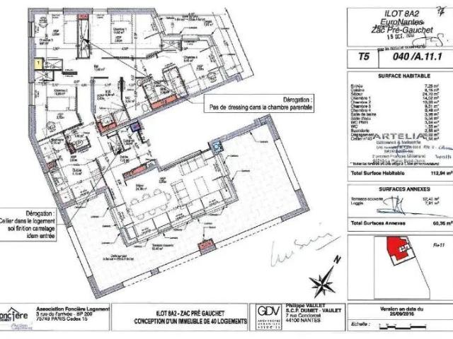 Appartement à louer 5 pièces 111.6m²