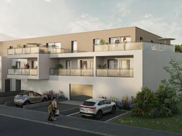 appartement à vendre 2 pièces HETTANGE GRANDE 57 avec une grande terrasse et parking