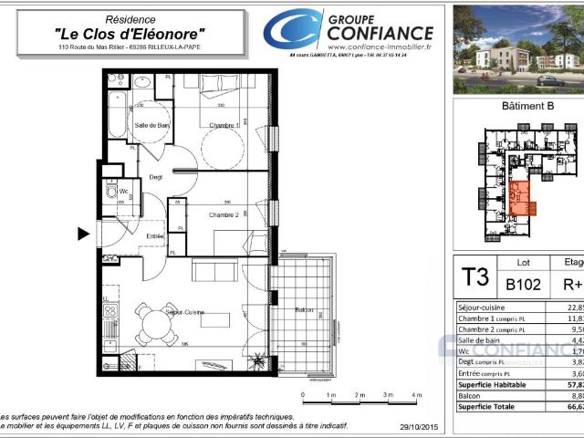 Appartement à vendre Rillieux la Pape