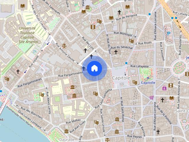 Appartement au coeur du centre ville toulousain