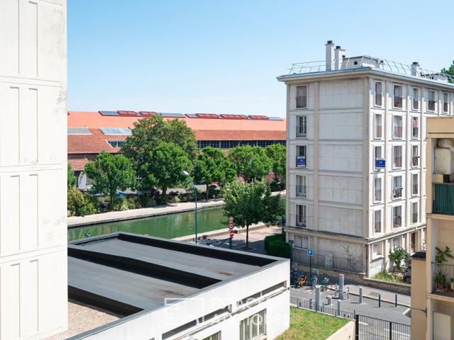 Appartement au pied du canal de l'Ourcq