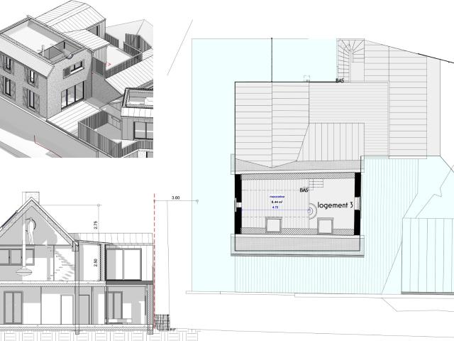 Appartement avec terrasse et vue mer, St Pair/mer