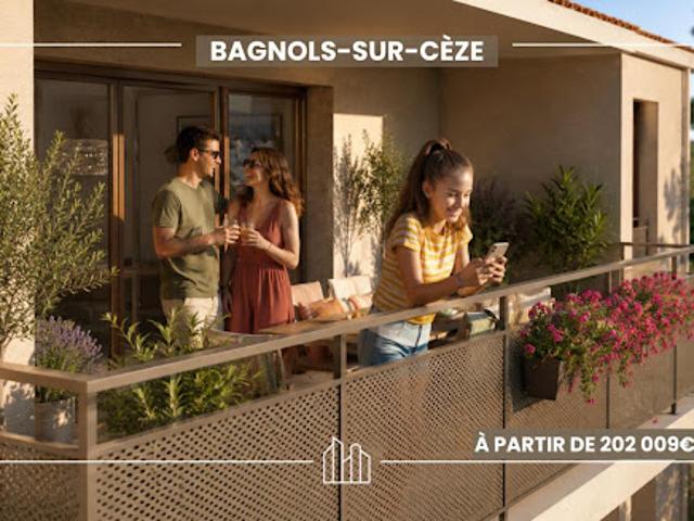 Appartement Bagnols sur ceze 3 pièces RÉSIDENCE EMERAUDE COEUR DE VILLE