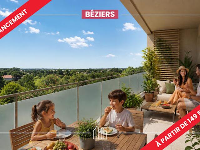 Appartement Beziers 3 pièces RÉSIDENCE MARGUERITE CANAL DU MIDI
