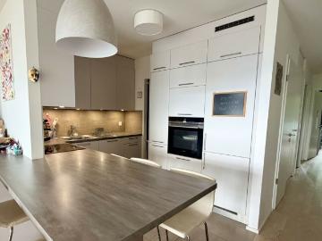 Appartement contemporain avec vue dominante sur Genève, dans un écrin de verdure