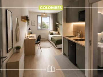 Appartement Colombes 1 pièce RÉSIDENCE JOLY PROX ÉCOLE