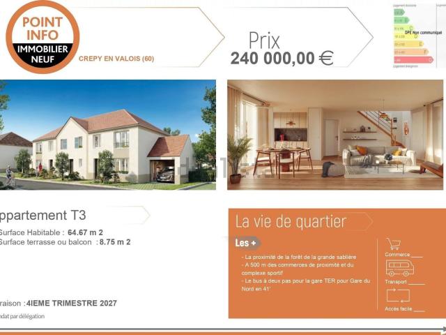 Appartement, Crépy en Valois