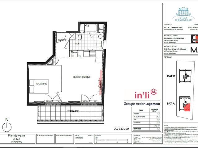 Appartement de 41.7 m² à GAGNY
