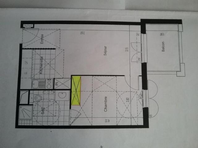 Appartement de 42m2 à louer sur Vauréal