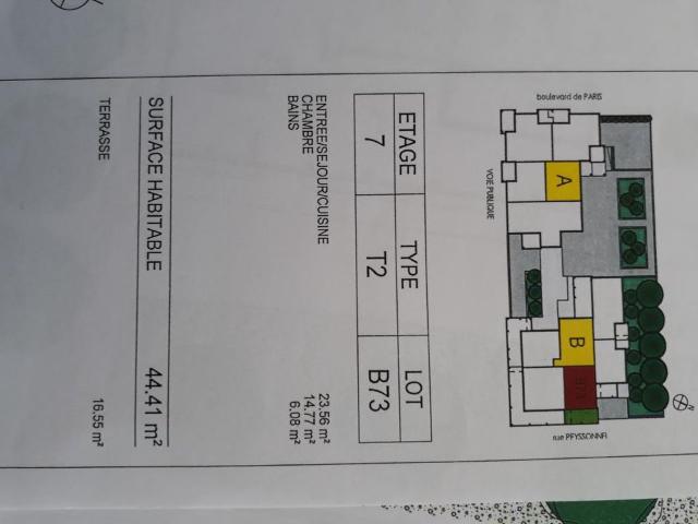 Appartement de 44m2 à louer sur Marseille 03