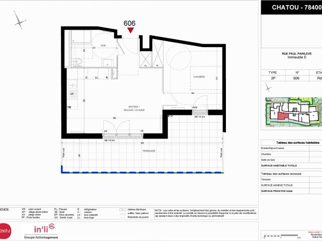 Appartement de 45.46 m² à CHATOU