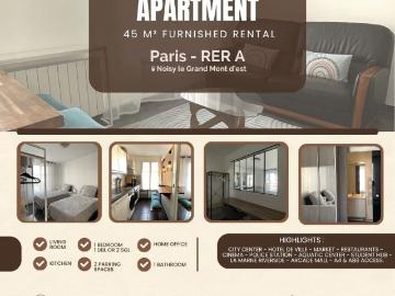 Appartement de 45m2 à louer sur Noisy le Grand