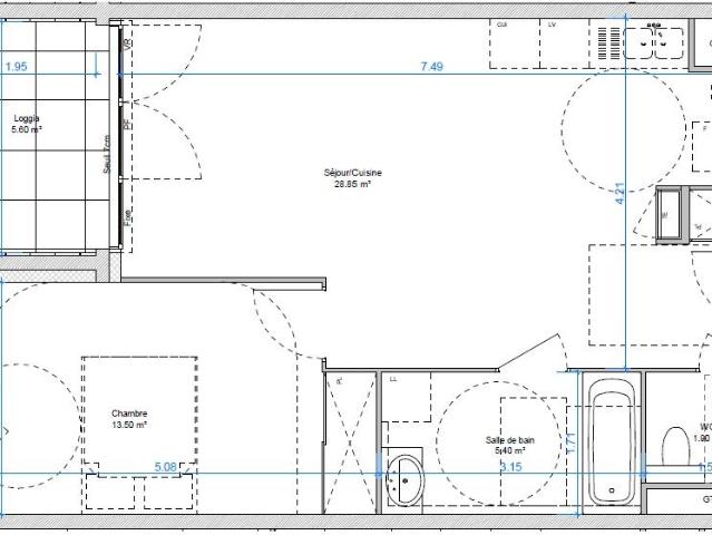 Appartement de 49.9 m² à MESSIMY